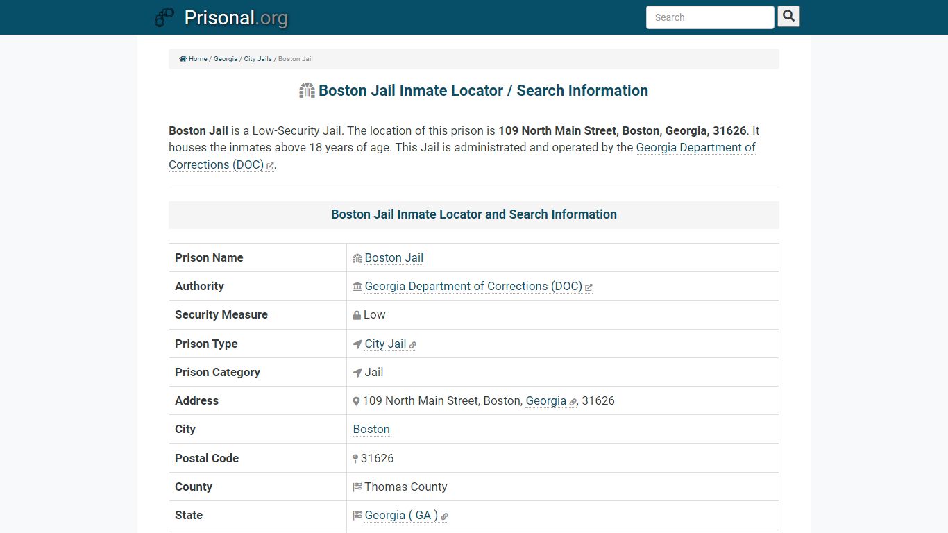 Boston Jail-Inmate Locator/Search Info, Phone, Fax, Email ...
